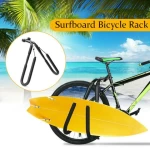 Bicycle Surfing Carrier Surfboard Wakeboard Bike Rack Mount To Seat Posts Practical Surfboard Bike-Side Holder Riding