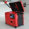 Bison Wheels And Handle Reliable 5KW 186FA Silent  Diesel Generator Portable