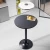 Import Bistro Pub Table Round Counter Bar Table Metal Base MDF Top Black Table from China