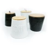 black and white ceramic storage pot&amp;tea pot&amp;coffee candy pot Light luxury sealed pot with lid household storage pot