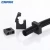 Import Black Color Conduit Clamp Bracket nylon PA66 Plastic Pipe Mounting Flexible Bracket for PVC Corrugated Flexible Conduit from China