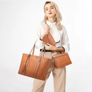 Bolsas Femeninas PU handbags leather large luxury tote bag with tassels