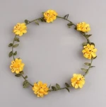 bridal artificial flower hair piece crown