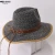 Import British Fashion Bowler outdoor visor Cowboy Straw Hat With Bowknot from China