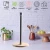 Import brushed stainless steel paper roll towel  tissue holder kitchen with wood base from China