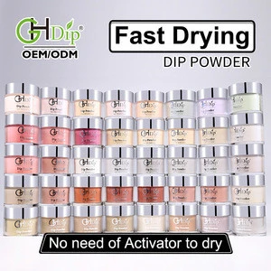 Bulk wholesale acrylic nail Fast Drying Dip Powder colors for quick dip system nail arts or manicure