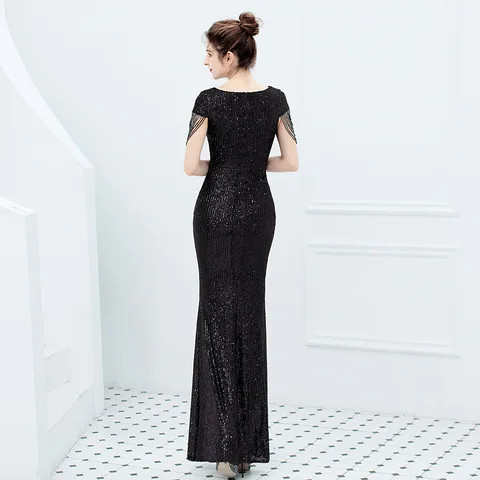 Buy C Clothing Sequins French Lace Women Wedding Elegant Formal Bridal ...
