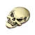 Import car exterior modified  metal personality skull decoration 3d car stickers from China