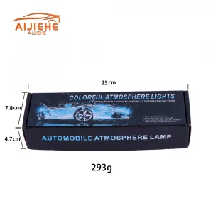 Car LED atmosphere lamp control music rhythm light one drag four Light In Car 7 Colors 12 Chips  DC 12V Multicolor Music