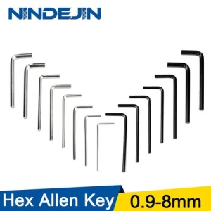 Carbon Steel 0.9mm 1.5mm 2mm 2.5mm 3mm 4mm 5mm 6mm 8mm L Shaped Hex Hexagon Key Allen Wrench Allen Key