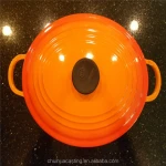 Cast iron cookware double ears Dutch Ovens with Enamel
