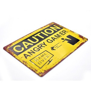 Import Caution Angry Gamer Vintage 3d Embossed Concave Convex Retro Metal Poster Beer Tin Sign Coffee Bar Wall Decor Plaques From China Find Fob Prices Tradewheel Com 849 x 1200 jpeg 471 kb. tradewheel