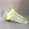 CE Rohs Passed Usb Charging Led Running Shoe Upper, Light Up Shoe Upper With Optical Fiber And Sreen