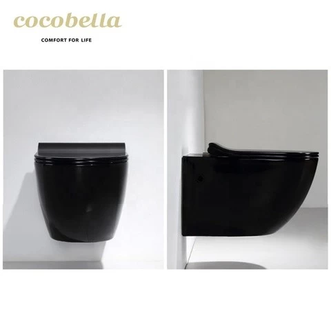 Ceramic sets sanitary black wc toilets closet bathroom bowl color hung toilette ware one wall mount toilet Iinodoro