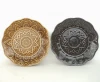 Ceramic stoneware irregular shape  reactive glaze  with engraved pattern handmade home  marble dinner set QX542
