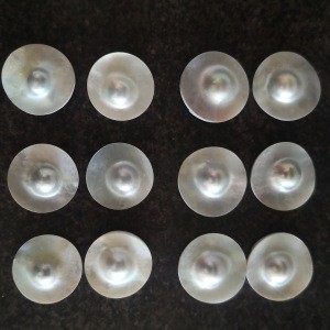 Cheap cut round agoya mabe pearl loose pieces for jewelry pendant