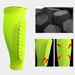 Cheap Elastic Breathable Honeycomb Design Outdoor Sports Shin Protector Pad Calf Leg Guard