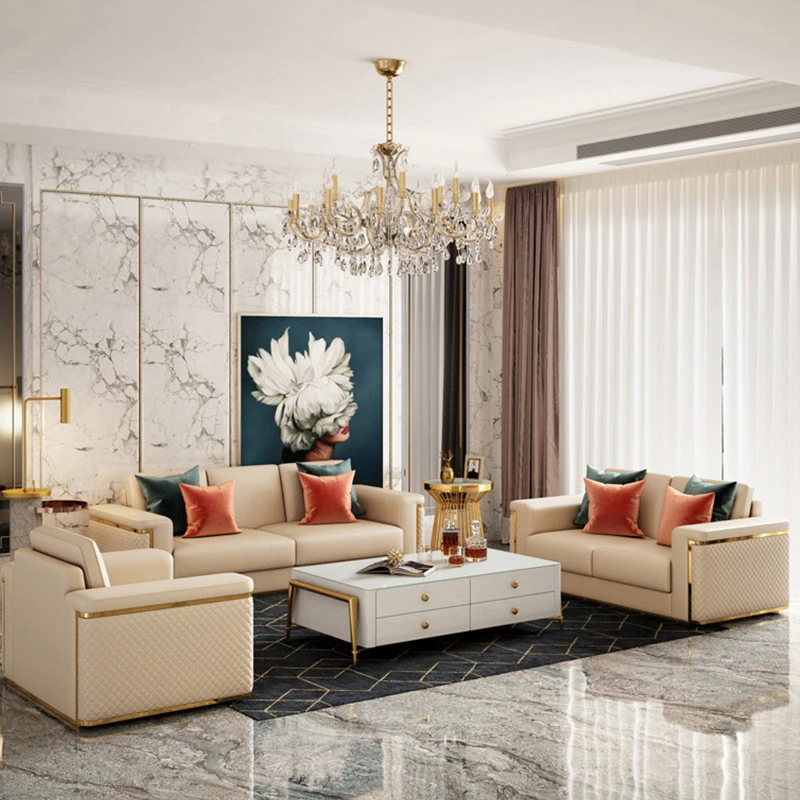 Cheap home living room furniture royal best wedding corner leather sofa set for sale