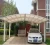 Import cheap metal curved roof carport with storage shed attached from China