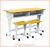 cheap school desk and chair modern steel reading table for library