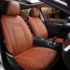 Cheapest  Universal leather Orange Car Seat Cover