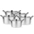 Import Chef Cookware Stock Pots  5 pcs set Large Aluminum Cooking Pot / EAST Pot / Stock Pot South Africa Pots Sets Stock Pot from China