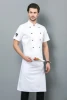 Chef Uniform Costume Breathable Food Service Top Free Logo Printing Short&amp;full Sleeve Restaurant Kitchen Man Shirt Clothing