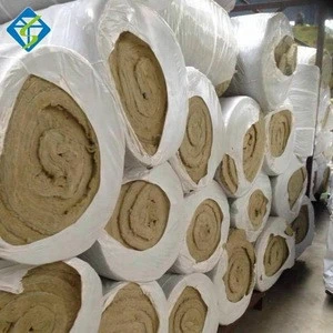 china 2018 hot sale soundproofing aluminum wire mesh thermal insulation rockwool fire blankets roll rock wool products price