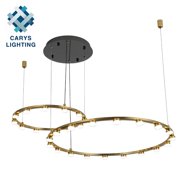 China Factory Wholesale Modern Style Acrylic Aluminum Chandelier Led Hanging Pendant Light