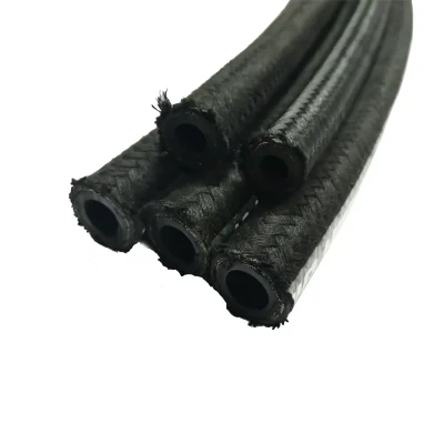 China Flexible Wire Braided Textile Covered Hydraulic Hose SAE 100 R5