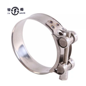 China Manufacture Stainless Steel Fixed Standard Galvanized Aluminum Tube Auto Exhaust Flexible Pipe Clamp