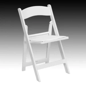 China White Plastic PP Resin Folding Wimbledon Chair Silla Avantgarde