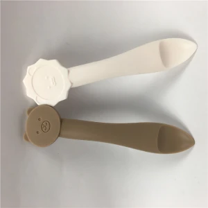 China wholesale food grade silicone baby spoon training and feeding supplies