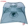 Chinese high strength 16 hole crawfish crab automatic trap cage mesh fishing net