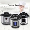 Chinese supplier high quality 5l/6l computer big capacity circle stainless steel electric Pressure cooker