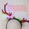 Christmas antler headband LED flashing glow-in-the-dark floral headband with Light Emitting Hair accessories Butterfly headband