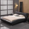 Classic modern design hot sale Queen king size bed European double leather soft bed
