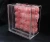 Import Clear 16 holes removable tray acrylic flowers box with drawer storage preserved flower box luxury pink rose acrylic flower box from China
