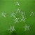 Import clear acrylic star transparent plastic ornament from China