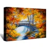 Colorful home decor Oil Painting Forest Landscape Picture Wall Decor Nature Scenery Canvas Prints Wall Art made in usa