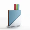 Colorful index chopping blocks 3pcs cutting board with stand