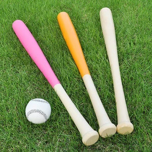 Colorful Rubber Wooden Softball Base Ball Bat Accept Customize Logo