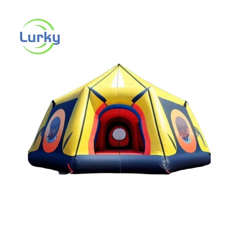 Commercial Advertising Inflatable Tunnel Tent Custom Dome Tent Green Air Shelter For Event