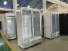 Commercial Double Door Freezer Glass Door Upright Display Refrigerators Freezers