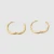 Import Commuting Style Simple Gold Plated Hoop Earrings 316L Round Circle Womens Ear Ring Factory Price from China