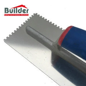 Construction Tool Plastering Notched Trowel