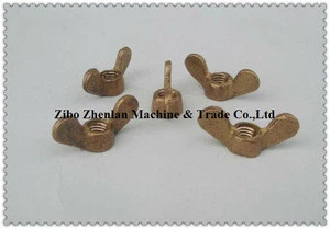 copper/brass nut/wing nut and bolt/in mmsize and bsw sizes