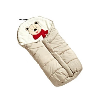 Could weather cute bear cartoon kid sleeping bag for new born baby