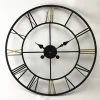 Country Style Large Crafts Metal Wall Clocks