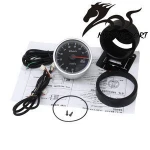 CR car oil meter Oil temp Oil Press Meter black and white
